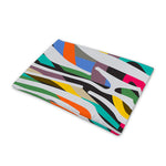 Colorful Zebra Pattern Print Pet Cooling Mat Cover