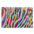 Colorful Zebra Pattern Print Placemat