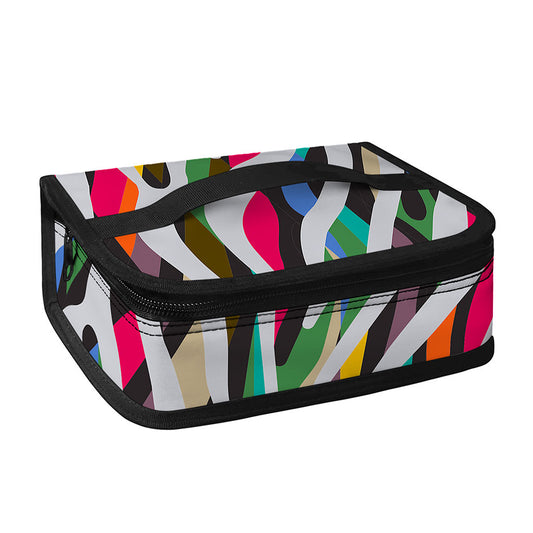 Colorful Zebra Pattern Print Small Lunch Bag