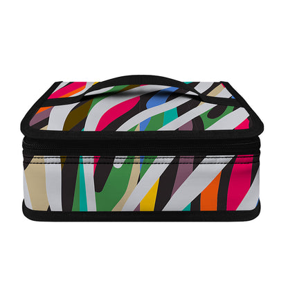 Colorful Zebra Pattern Print Small Lunch Bag