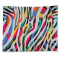 Colorful Zebra Pattern Print Tapestry