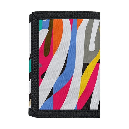 Colorful Zebra Pattern Print Trifold Wallet
