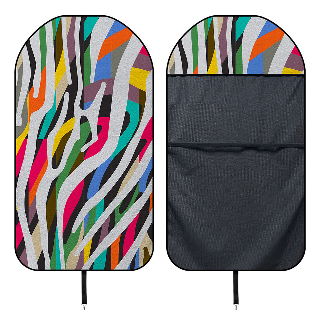 Colorful Zebra Pattern Print Waterproof Car Seat Cover