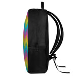 Colorful Zigzag Pattern Print 17 Inch Backpack