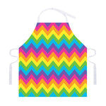 Colorful Zigzag Pattern Print Adjustable Apron