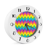 Colorful Zigzag Pattern Print Alarm Clock