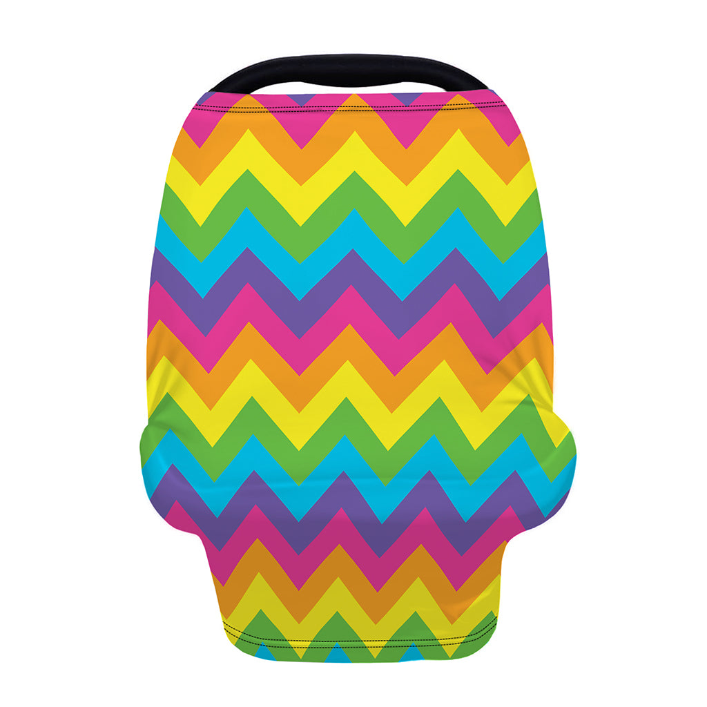 Colorful Zigzag Pattern Print Baby Seat Cover