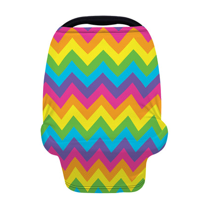 Colorful Zigzag Pattern Print Baby Seat Cover