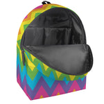 Colorful Zigzag Pattern Print Backpack