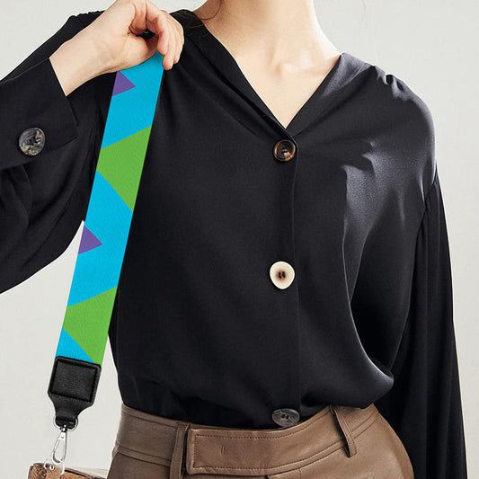 Colorful Zigzag Pattern Print Bag Strap