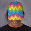Colorful Zigzag Pattern Print Baseball Cap