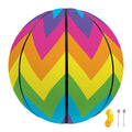 Colorful Zigzag Pattern Print Basketball