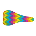 Colorful Zigzag Pattern Print Bicycle Seat Cover