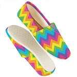 Colorful Zigzag Pattern Print Casual Shoes