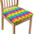 Colorful Zigzag Pattern Print Chair Cushion Cover