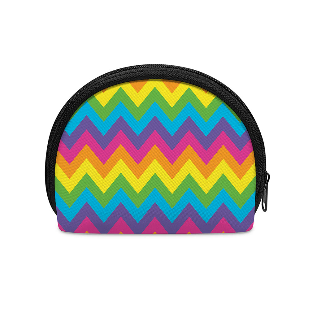 Colorful Zigzag Pattern Print Coin Purse