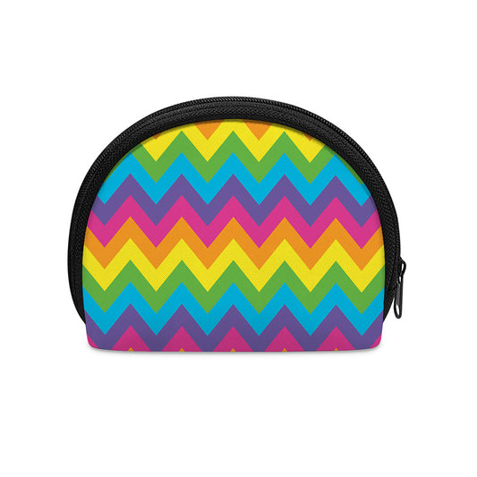 Colorful Zigzag Pattern Print Coin Purse