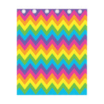 Colorful Zigzag Pattern Print Curtain