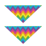 Colorful Zigzag Pattern Print Dog Bandana