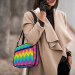 Colorful Zigzag Pattern Print Double Strap Bible Bag