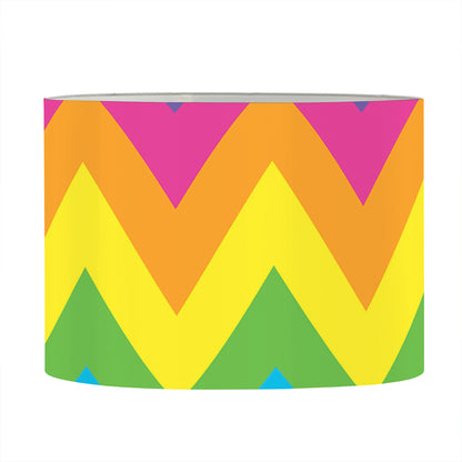 Colorful Zigzag Pattern Print Drum Lamp Shade