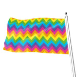 Colorful Zigzag Pattern Print Flag