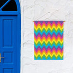 Colorful Zigzag Pattern Print Garden Flag