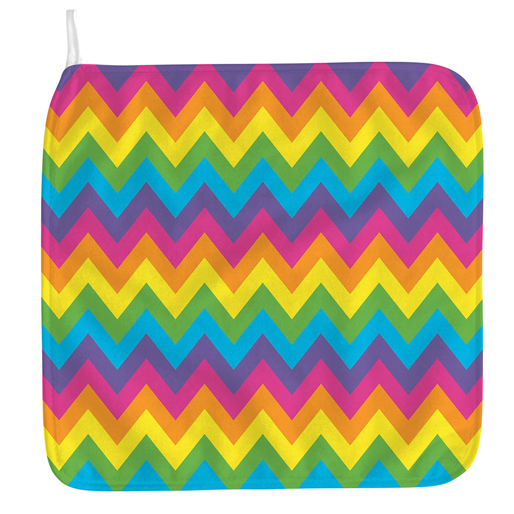 Colorful Zigzag Pattern Print Hand Towel