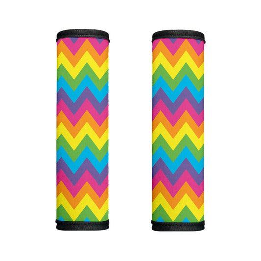 Colorful Zigzag Pattern Print Handle Covers