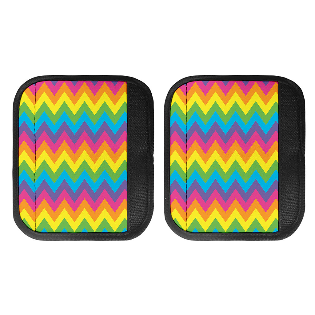 Colorful Zigzag Pattern Print Handle Covers