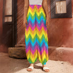 Colorful Zigzag Pattern Print Harem Pants