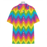 Colorful Zigzag Pattern Print Hawaiian Shirt