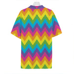 Colorful Zigzag Pattern Print Hawaiian Shirt