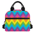Colorful Zigzag Pattern Print Insulated Lunch Bag