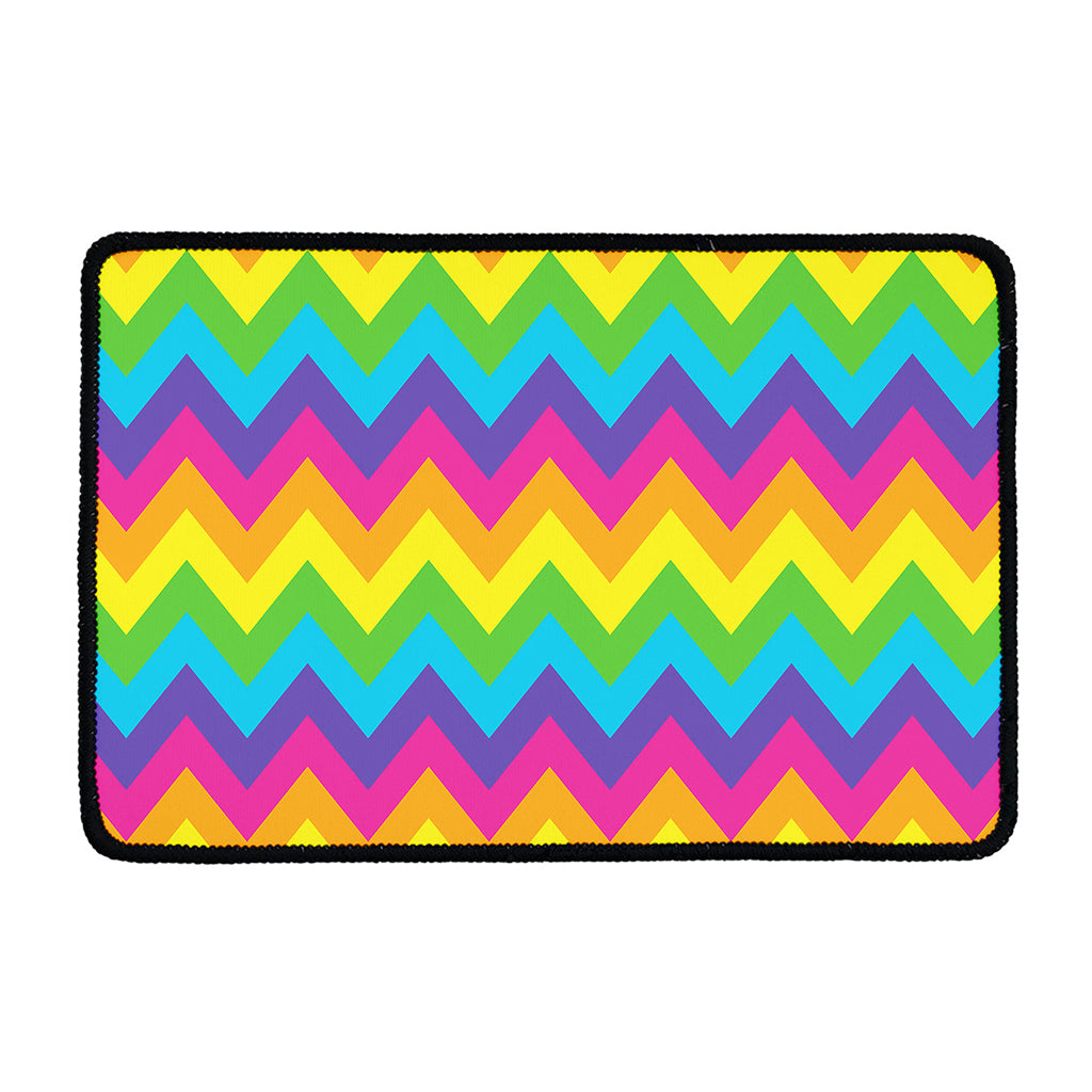 Colorful Zigzag Pattern Print Kitchen Mat