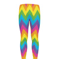 Colorful Zigzag Pattern Print Men's Leggings