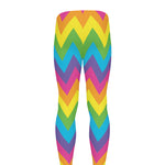 Colorful Zigzag Pattern Print Men's leggings