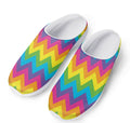 Colorful Zigzag Pattern Print Mesh Casual Shoes