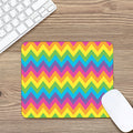 Colorful Zigzag Pattern Print Mouse Pad