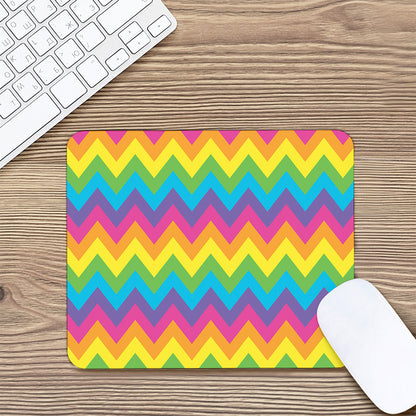 Colorful Zigzag Pattern Print Mouse Pad