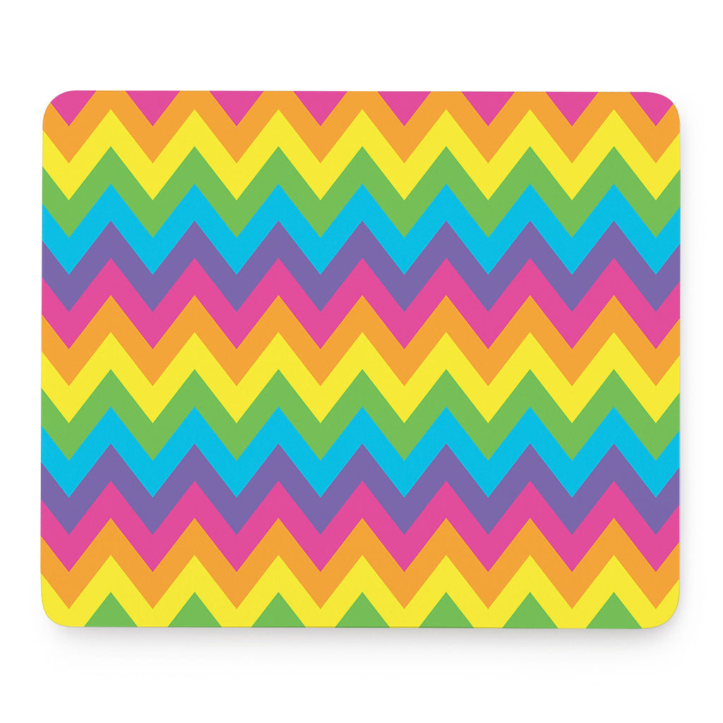 Colorful Zigzag Pattern Print Mouse Pad