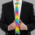 Colorful Zigzag Pattern Print Necktie