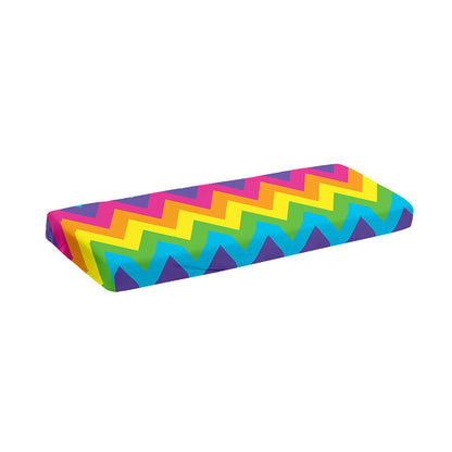 Colorful Zigzag Pattern Print Piano Keyboard Cover