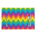 Colorful Zigzag Pattern Print Placemat