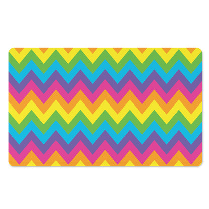 Colorful Zigzag Pattern Print Polyester Doormat
