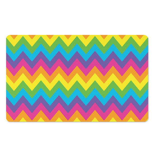 Colorful Zigzag Pattern Print Polyester Doormat