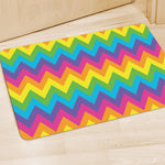 Colorful Zigzag Pattern Print Polyester Doormat