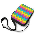 Colorful Zigzag Pattern Print Rectangular Crossbody Bag