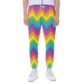 Colorful Zigzag Pattern Print Joggers
