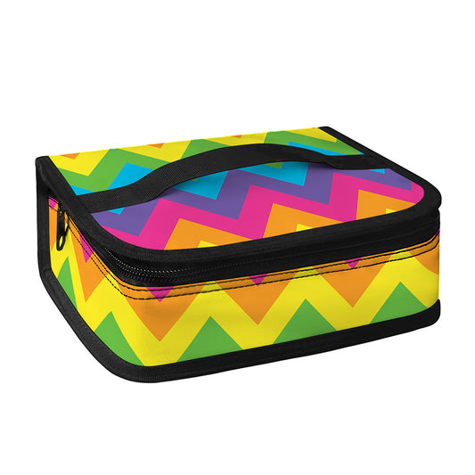 Colorful Zigzag Pattern Print Small Lunch Bag